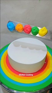 How to make rainbow 🌈 cake decorating ideas #trending #cake #shorts #viral #food