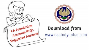 CA Foundation Paper 1 Accounts : Past Question Papers  Compilation from May’18 to May’21 at onE Place in PDF