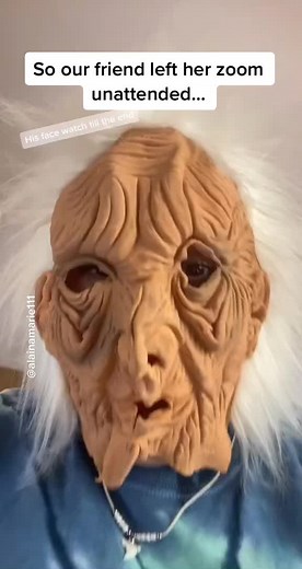 Hilarious Zoom Meeting Prank with Zoomed-In Meme Face