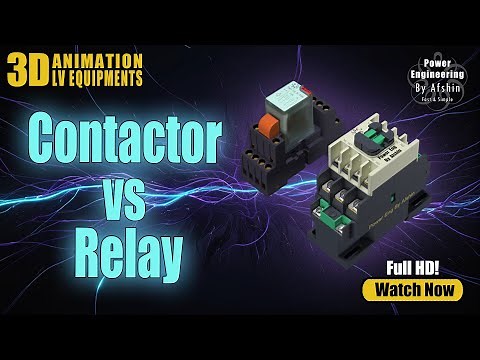 Power Contactor vs Relay: Explained with 3D Animation