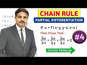 CHAIN RULE OF PARTIAL DIFFERENTIATION SOLVED PROBLEM 4