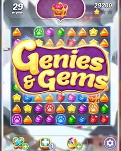 Crazy about Candy? 🍬🍬 Come Swap 👑 Jewels 👑 and 💎 Gems 💎 in this NEW Match-3 adventure! ✓ ❤ ☀ | Genies & Gems