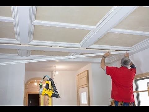 How to Build a Custom Panel/ Beam Ceiling with Stock Moulding Profiles from Kuiken Brothers