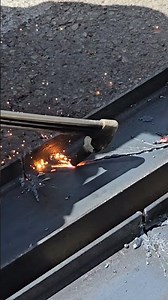 Precision Cutting Air Cutter in Action on Massive Girder