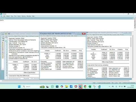 📊 Tutorial Panel Dinamis di EViews 12 Lengkap & Mudah Dipahami Untuk Pemula