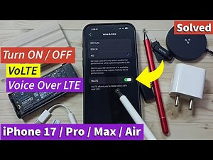 iPhone 17/17 Pro Max/Air | How to Turn ON / OFF VoLTE | Voice Over LTE