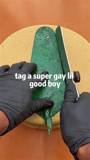 Satisfying Kinetic Sand Cutting Experience