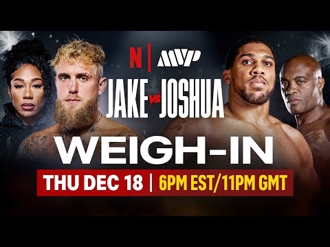 Jake Paul vs. Anthony Joshua | Official Weigh-In | Netflix