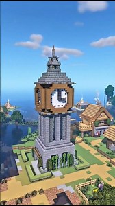 Minecraft Clock Tower Idea You’ll Want to Copy #shorts #minecraft #clocktower