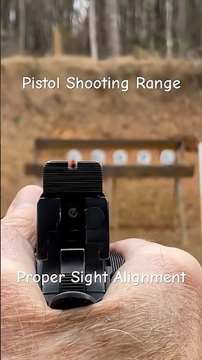 Proper Sight Alignment makes it easy to hit the target
