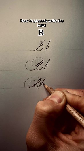 Mastering Cursive: Writing the Letter B Tutorial