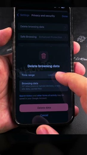 iPhone Chrome Browser How to Clear Browsing History Part 2