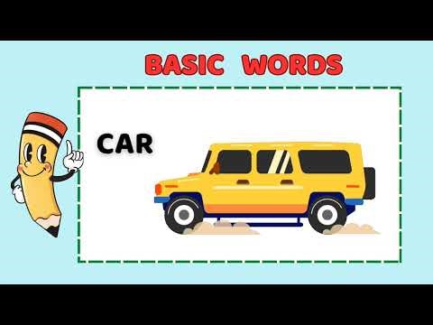 Basic English Words for Kids/ Lesson 1/ Learn English easily.