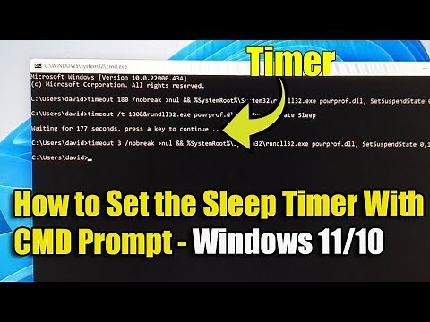 Windows 10/11: How to Set the Sleep Timer With CMD Prompt