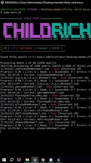 xfinity valid email checker