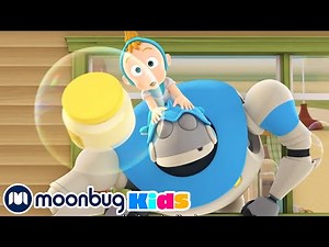 Bubble Baby - Kids Video Subtitles | ‪@ARPOTheRobot‬ | Cartoons for Kids | Moonbug Literacy