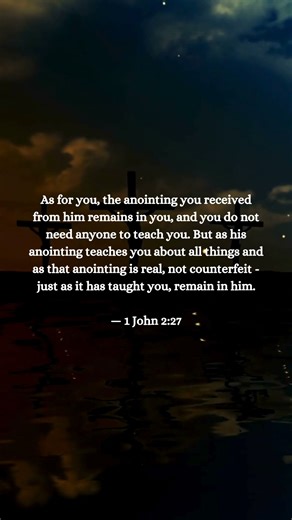 Today's verse is 1 John 2:27 ✝️ #jesus #bible