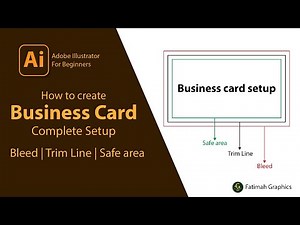 How to setup Business card Document in Adobe Illustrator | Business card size | How to make Guides