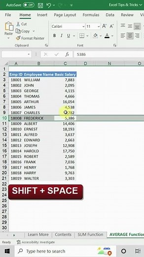How to select entire row and column in Microsoft Excel?