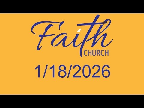 Faith Church PCA Frederick, MD Worship Service Sunday, January 18, 2026