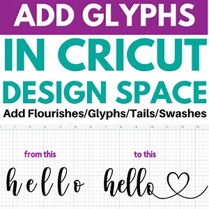 How To Use Glyphs In Cricut Design Space – Mac and PC 3 Different Ways - InsideOutlined