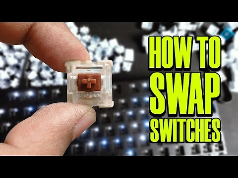 How to Replace Switches on Hotswappable Mechanical Keyboard | Keychron C1 Gateron Brown Switches
