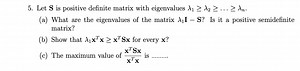 Let S be a positive definite matrix with eigenvalues λ₁ ≥ λ₂ ≥ ... | Filo