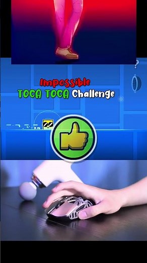 The IMPOSSIBLE TOCA TOCA SPAM CHALLENGE vs AUTOCLICKER! #geometrydash #gd #shorts