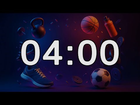4 Minutes Workout Timer | Quick ExerciseInterval | Train With Me (4 Min)