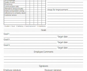 Performance Review Form, Employee Work Evaluation Sheet, Job Feedback Template - Etsy