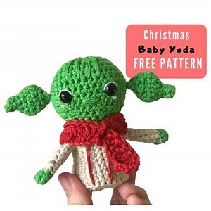 No-sew Baby Yoda Amigurumi Crochet Pattern Free Ornament