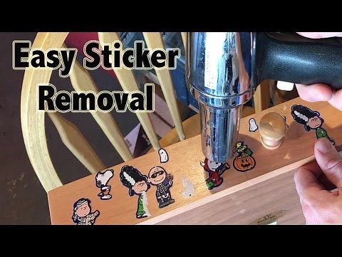How to remove stickers - Easy and without chemicals!