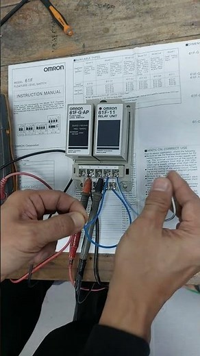 Quick test of omron 61F-G series #omron #watercontrol #waterlevelcontroller#automation