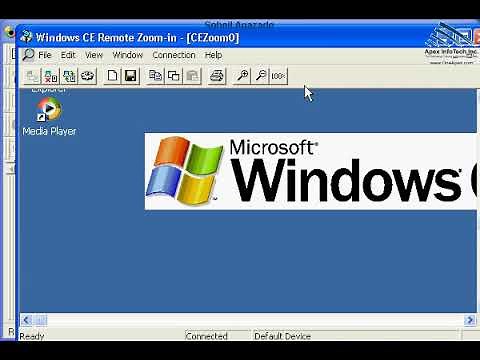 Upload and run the embedded Windows CE into a device or an emulator