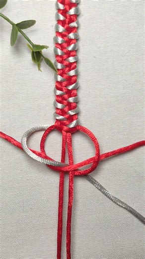 How to make a simple bracelet/pulsera/square knot variation#diy#crafts#handmade/tutorial#macrame