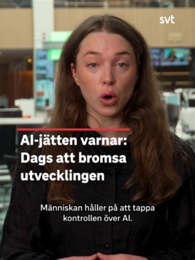 Ett av världens största AI-företag Anthropic varnar för att AI-modeller visar tecken på att kunna utveckla sig själva. Bolaget vill därför se en global paus för AI-utveckling. Men flera företag och den amerikanska regering är skeptiska och menar att uttalandet är för alarmistiskt. #svtnyheter #nyheter #svt