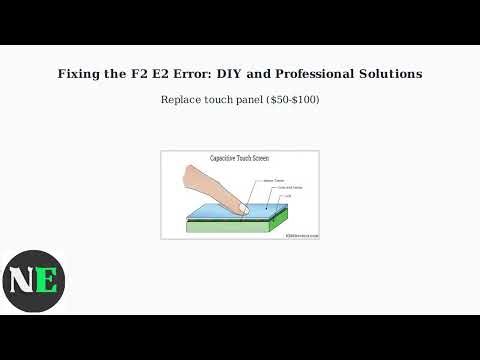 How To Fix Whirlpool Dishwasher F2 E2 Error – Touch Panel/Control Fix Guide