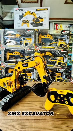 jayalakshmi varieties on Instagram: "XMX excavator 🔥 Jumbo scale ✨ Metal bucket 🪏 Alloy struds 🔩 Heavy built 💪 Chainlink driven⛓️ 640% rotation 🔄 Rechargeable 🔋 11 channel R/C 🎮 40meters radius R/c 2.4GHZ controller🕹 Available in store ✨️ Online deliveries available 📦 Our store is in Vijayawada onetown Chitturi complex Shop no.14 Jayalakshmi varieties Since-1997 Contact- 86886 99988 #jayalakshmi_varieties #excavator #rcexcavator #trending #toysstore"