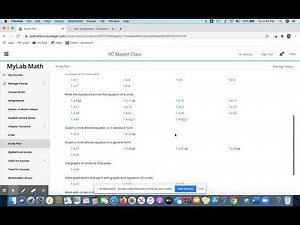 MyMathLab Study Plan