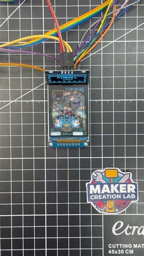 Arduino Mini Pinball Machine Project! #arduino #arduinoproject #pinball #maker
