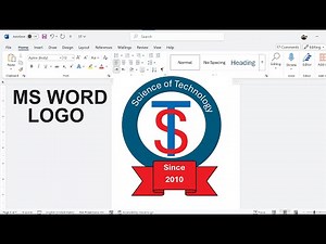 How to Make a Logo in MS Word Easy Logo Design Tutorial in Microsoft Word