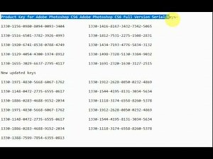 Product Key for Adobe Photoshop CS6