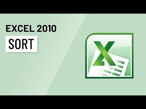 Excel 2010: Sorting