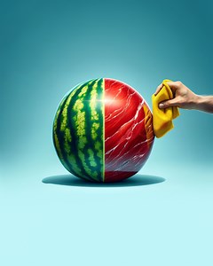 195M views · 1M reactions | Polished watermelon | Vector | Facebook