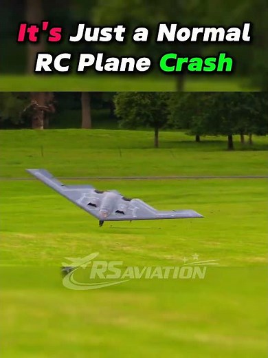 It's Not Just a RC B-2 Crash 😔 #aviation #b2spirit #planecrash #shorts