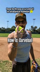 How to throw a curveball in slowpitch softball. In this coaching video, I cover the grip and release of a slow pitch curveball. . HAT: @ththelaempire GLOVE: @bigboy_pro_gloves . #slowpitch #softball #pitching #softballcoach #slowpitchsoftball | Slowpitch Hank