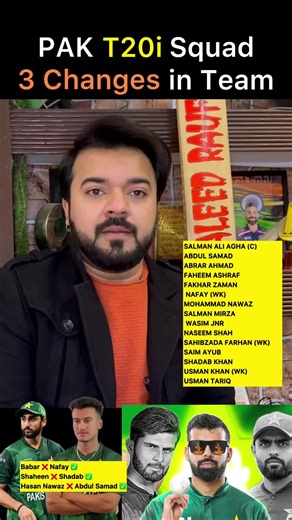 Pakistan T20i Squad Announcement: Key Changes Revealed