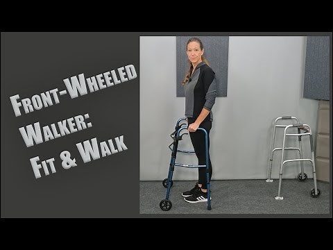 How to WALK with a FRONT-WHEELED WALKER safely and easily | Fit, Use, and More