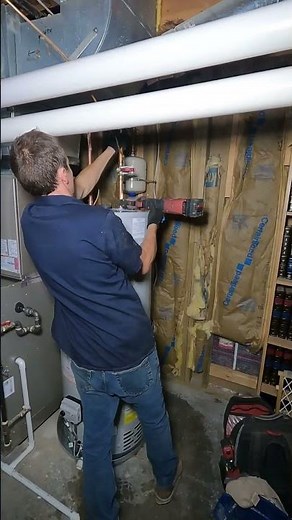 Do you need to install a drain pan when replacing a water heater?