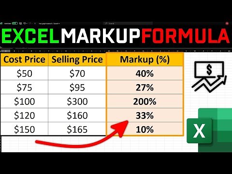 How to Calculate Percentage Markup in Excel FAST!